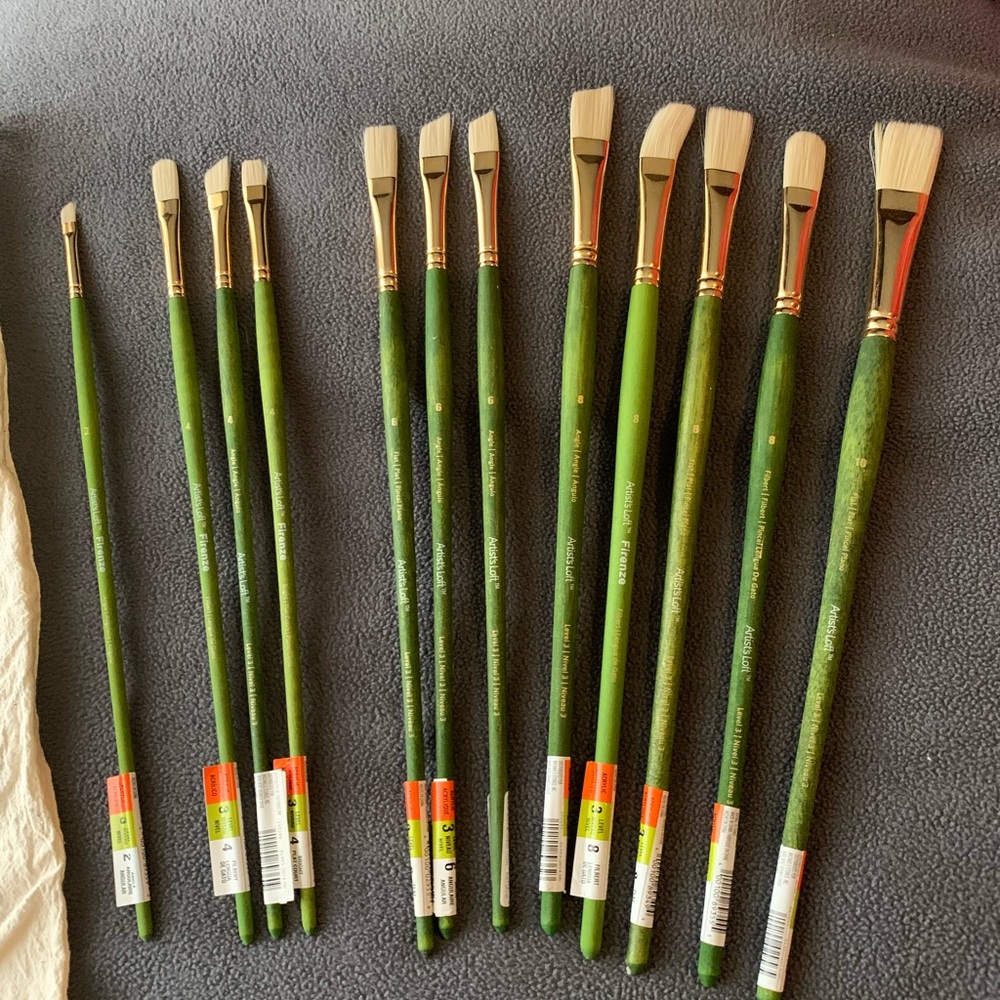 ☘️17%off☘️Artists Loft Art Brushes (12) Plus Bag